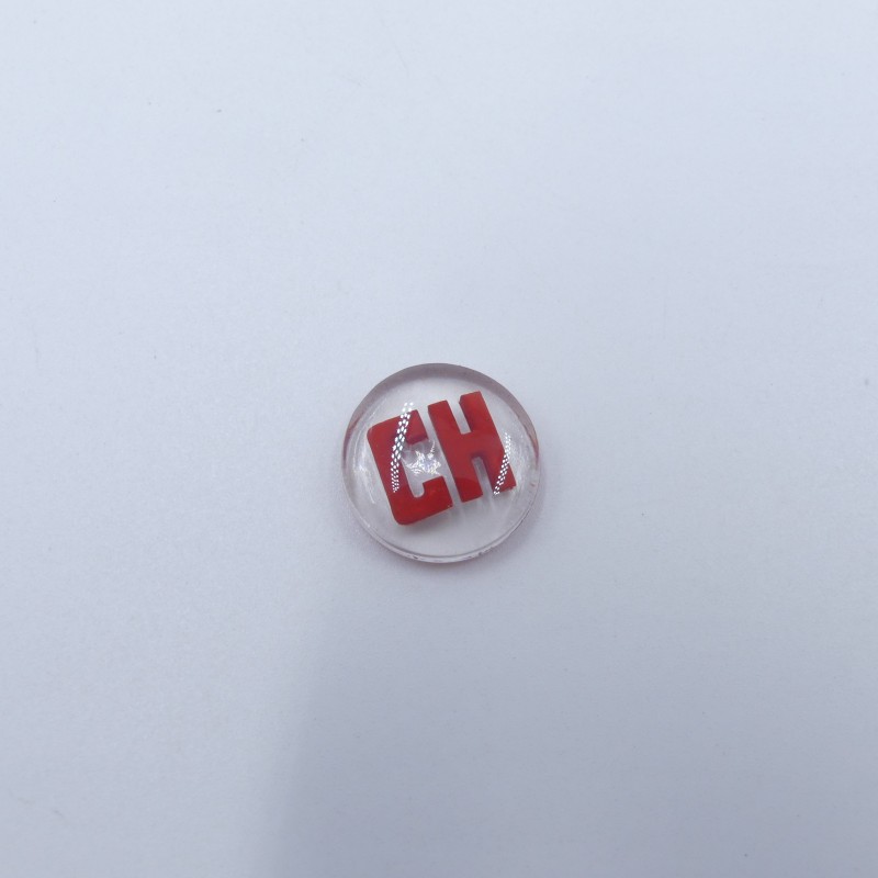 Pastille bouton de tirette Chauffage « CH » – Panhard Dyna Z & PL 17