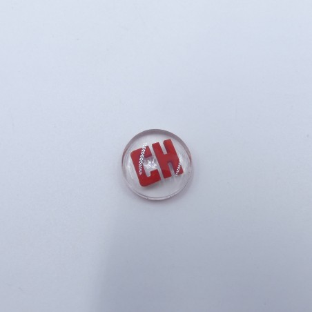 Pastille bouton de tirette Chauffage « CH » – Panhard Dyna Z & PL 17